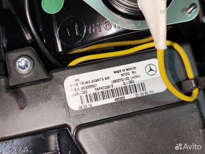 Фонарь задний mercedes W166 M-class правый внутр