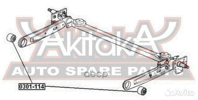 Сайлентблок балки моста зад прав/лев