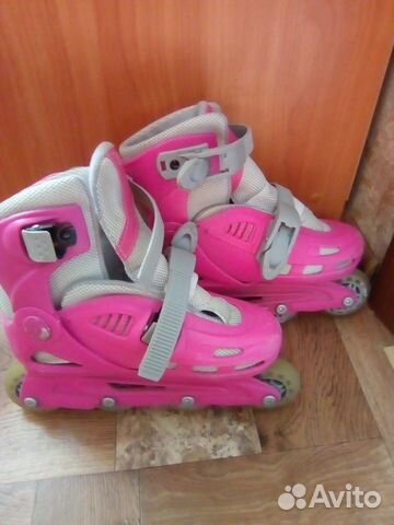 Детские раздвижные роликовые коньки 30-33р