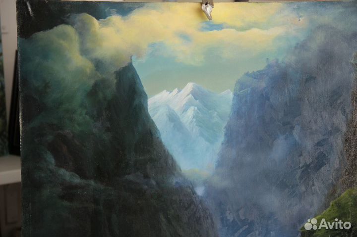 Айвазовский копия. Дарьяльское ущелье Холст,масло