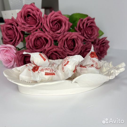 Блюдо «Перо» из гипса