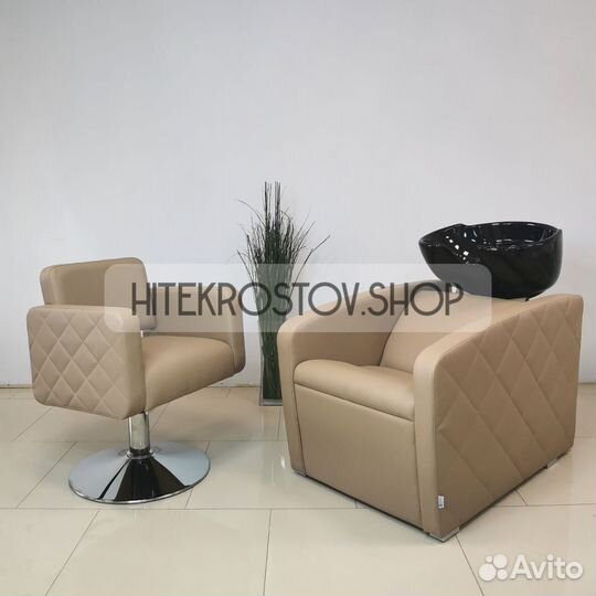 Парикмахерское Кресло Элит и мойка Lazzio