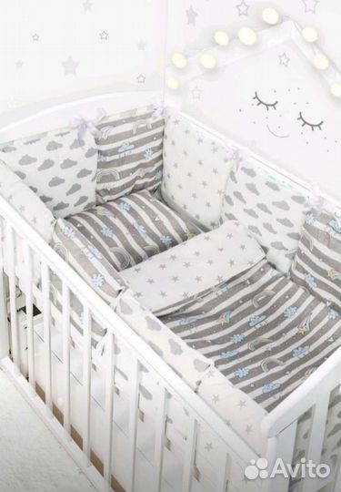 Бортики в детскую кроватку