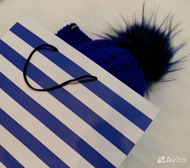 Зимний вязаный комплект шапка + снуд