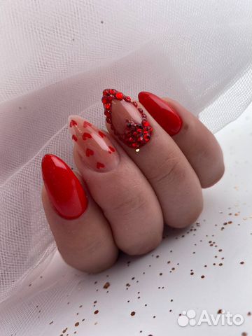 Маникюр гель лак, наращивание