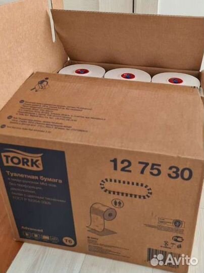 Туалетная бумага Tork 127530 T6 mid size 2 слоя