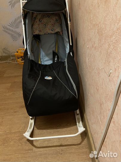 Детские санки коляска