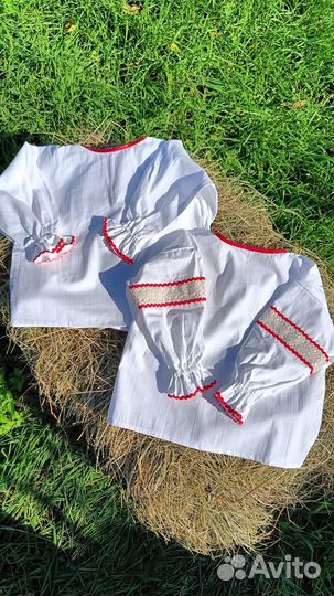 Русская народная рубашка, новая, р. 92-128