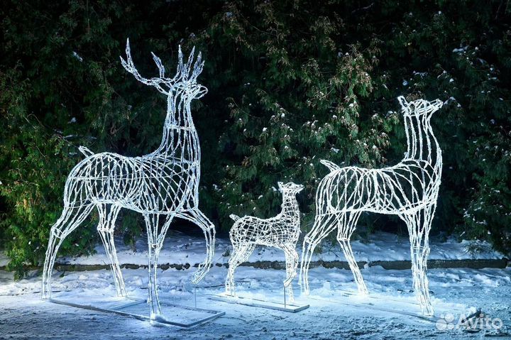 Уличные световые фигуры Олень