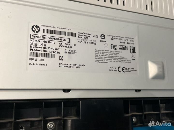 Принтер HP LaserJet Pro P1102s (CE652A)