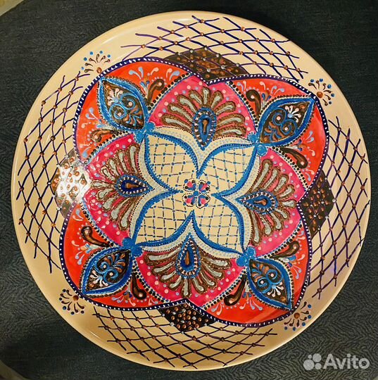 Декоративная тарелка на стену ручной работы