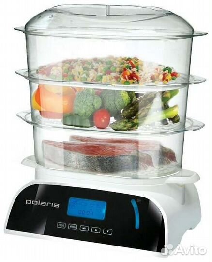 Новая Пароварка Polaris PFS 0308D белый