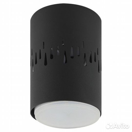 Светильник настенно-потолочный черный эра OL11 LD