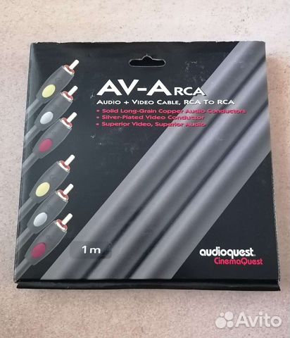 Компонентный AV кабель Audioquest 1m