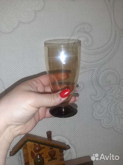 Фужеры Калининские стекло цветное