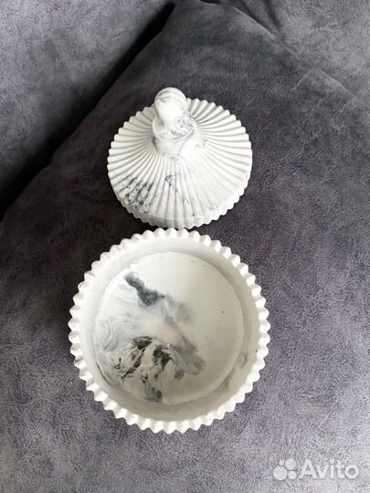 Кошпо Шкатулка Подсвечник из гипса