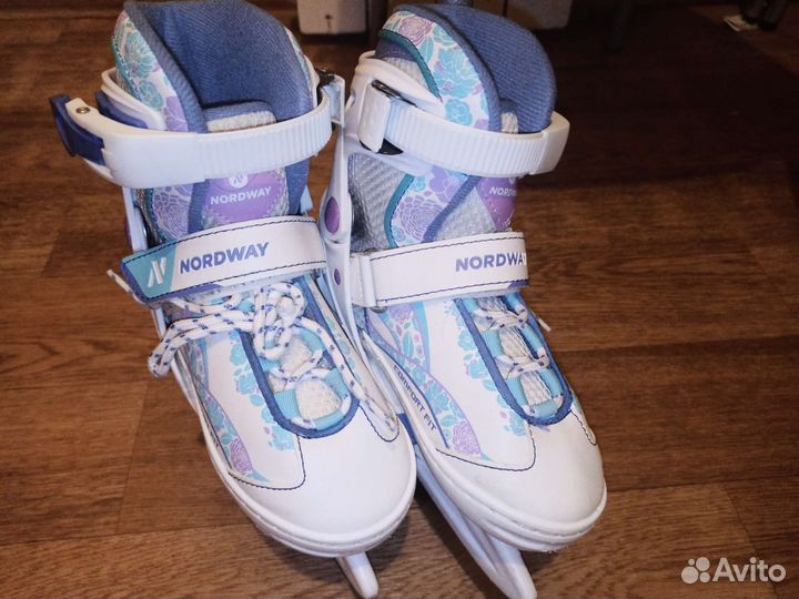 Коньки раздвижные размер 26-31