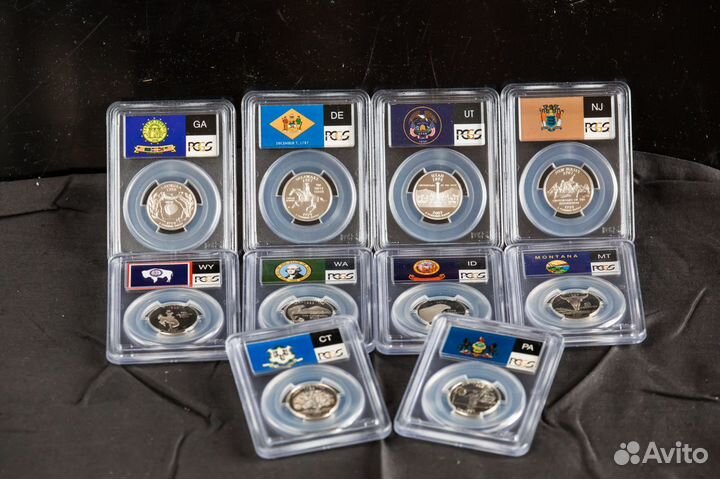 Quarter (квотеры) dollars в слабе pcgs pr 69