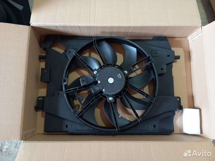 Renault logan 2 диффузор вентилятор охлаждения