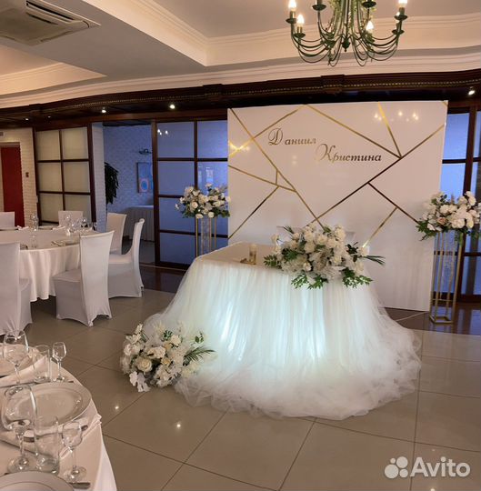 Оформление свадеб, юбилеев