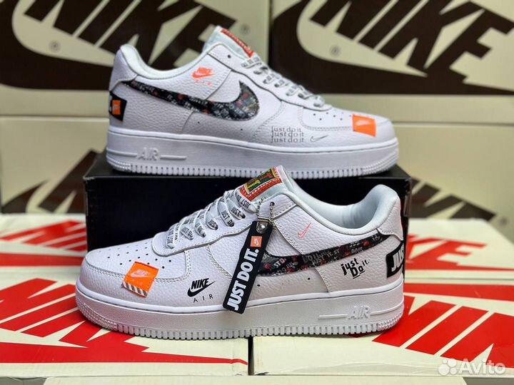 Кроссовки Nike Air Force 1 Just Do IT White