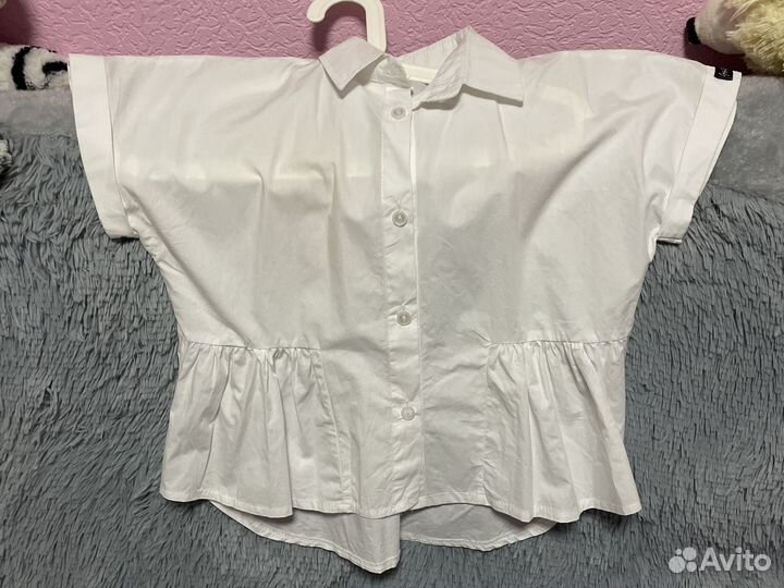 Блузка белая школьная 152