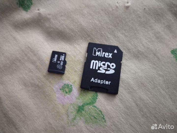 Карта памяти micro sd 8 гб + адаптер