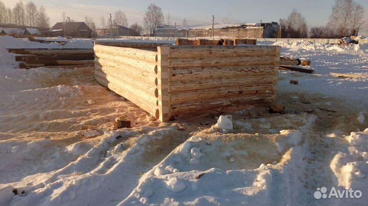Срубы дома бани