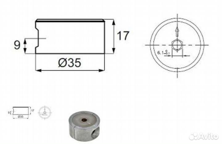Эксцентриковая стяжка (комплект)