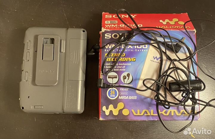 Кассетный плеер sony walkman wm-gx100
