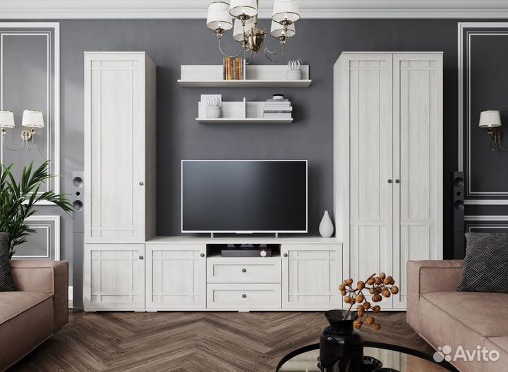 Пенал-витрина современный