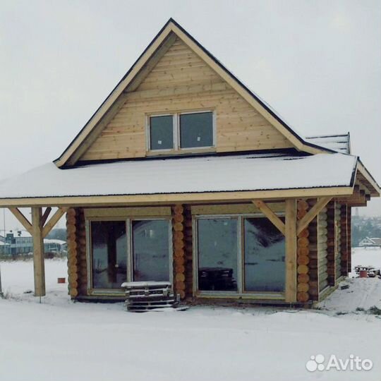 Дома, оцилиндрованное бревно, Домокомплект, Кедр