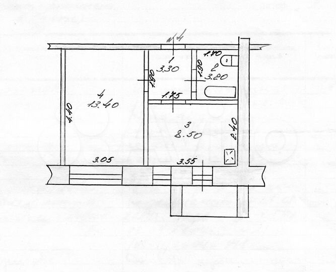 1-к. квартира, 28,4 м², 1/5 эт.