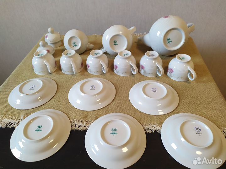 Кофейный сервиз: кольдиц фарфор из гдр