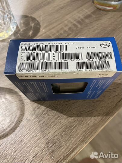 Процессор intel core i7-6850k LGA2011