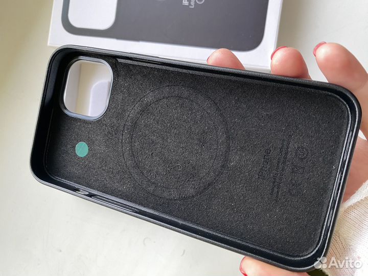 Чехол на iPhone 13 кожаный MagSafe