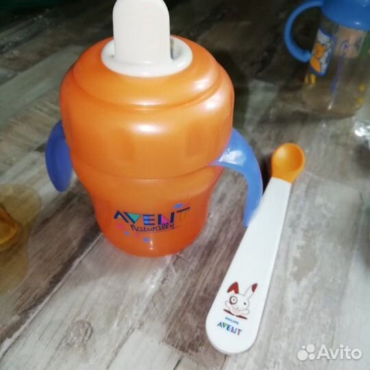 Поильник avent и бутылочки