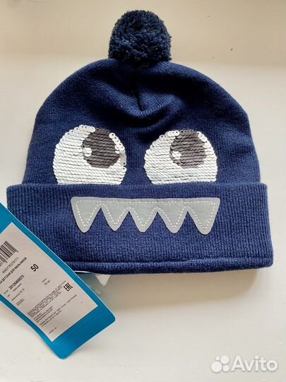 Новая шапка acoola на мальчика 50 см