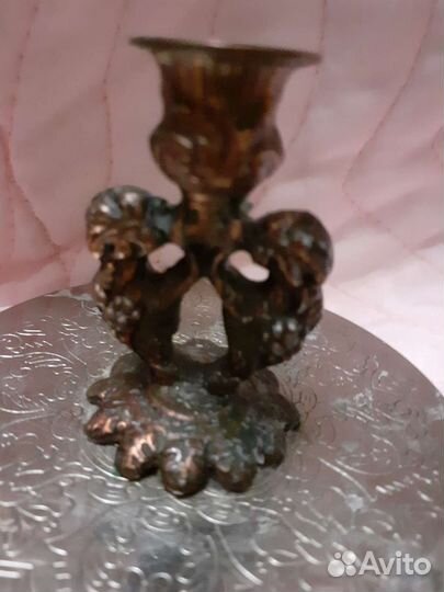 Бронзовый подсвечник малый