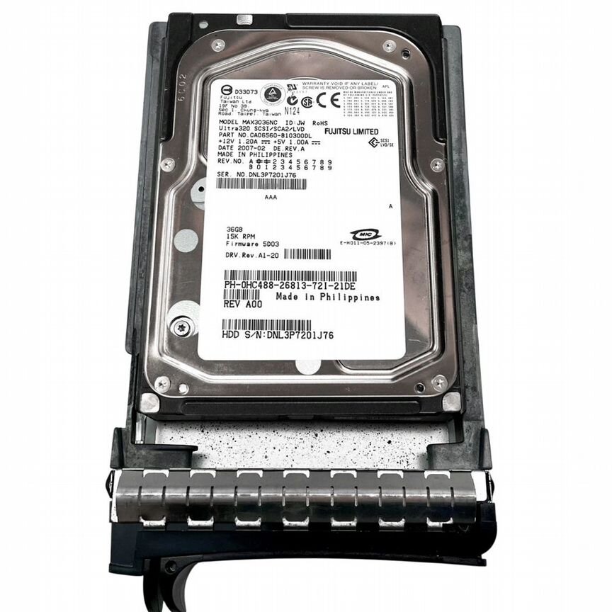 [HC488] Жесткий Диск Dell36gb U320scsi 3.5" Hdd