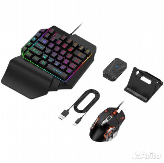 Игровой набор для телефона (клавиатура+мышь) 1+1