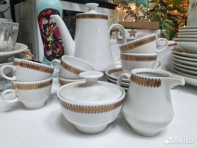 Кофейный сервиз. Фарфор, антиквариат