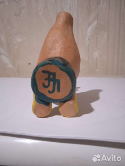 Глиняная свистулька петушок