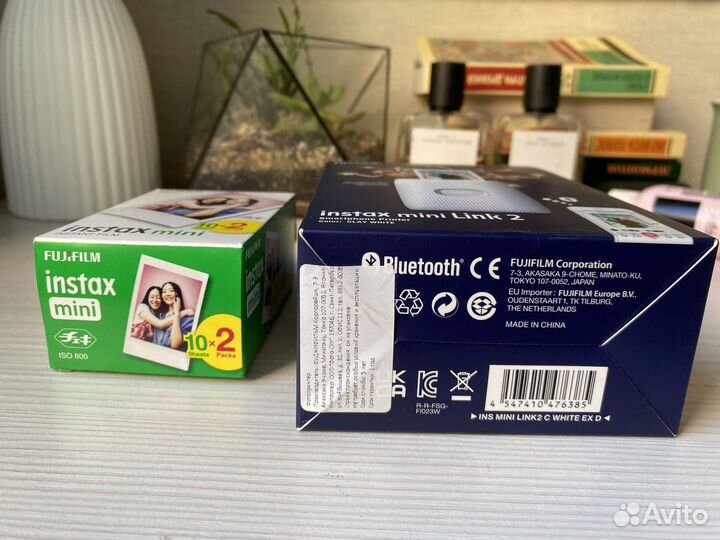 Принтер instax mini link 2 + картриджи