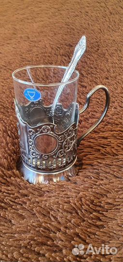 Стакан с подстаканником 75 лет Победы