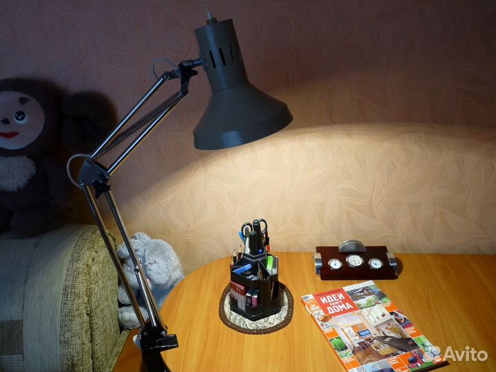 Лампа чертежника на струбцине СССР оригинал