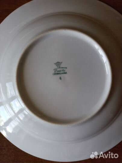 Набор суповых тарелок (чешский фарфор Thun)