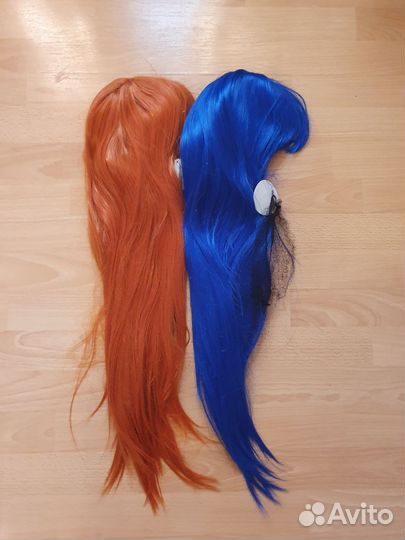 С челкой прямые термо волокно