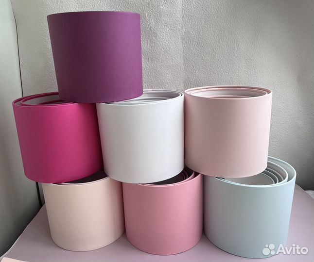 Коробка для цветов круглая