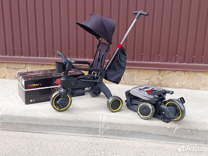 Велосипед складной трехколесный (два цвета)